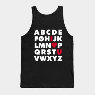 ABC I heart U Tank Top